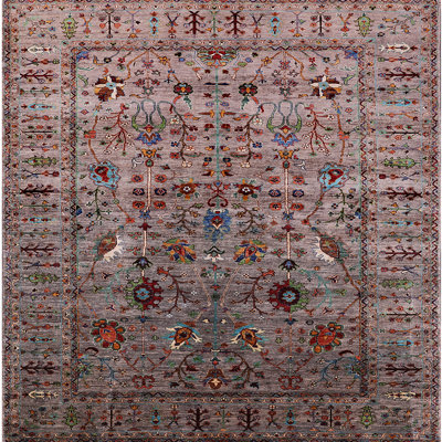 Tapis oriental gris