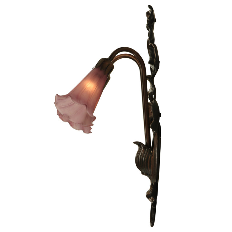 Meyda Tiffany & Stained Glass 2 - Light Armed Sconce, Lavender