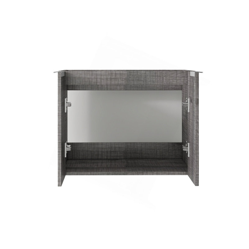 Meuble-lavabo suspendu de 61 cm (24 po), en contreplaqué, portes doubles à fermeture amortie, grand espace de rangement intérieur, fixation murale, meuble seulement, lavabo non inclus
