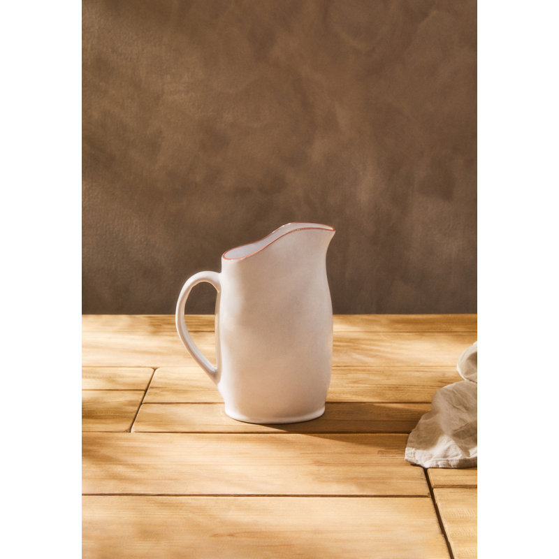 2.5L Jug, White Glazed