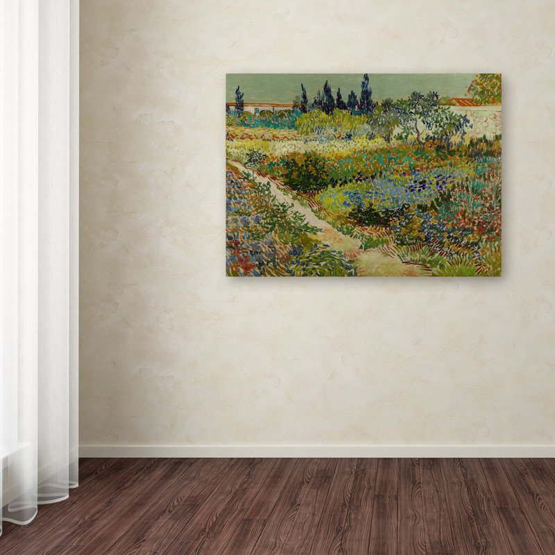 Vincent Van Gogh Garden at Arles Canvas Art 24'' x 32''