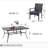 Salem 6 - Person Patio Dining Set with Rectangular Table , Cushions Included