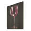 Shiraz Wine Silhouette Twilight - impression de vin sur bois-43858085