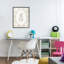 «Bunny on Green Gingham», estampe numérique, design par The Paper Curator-456046673-456046674