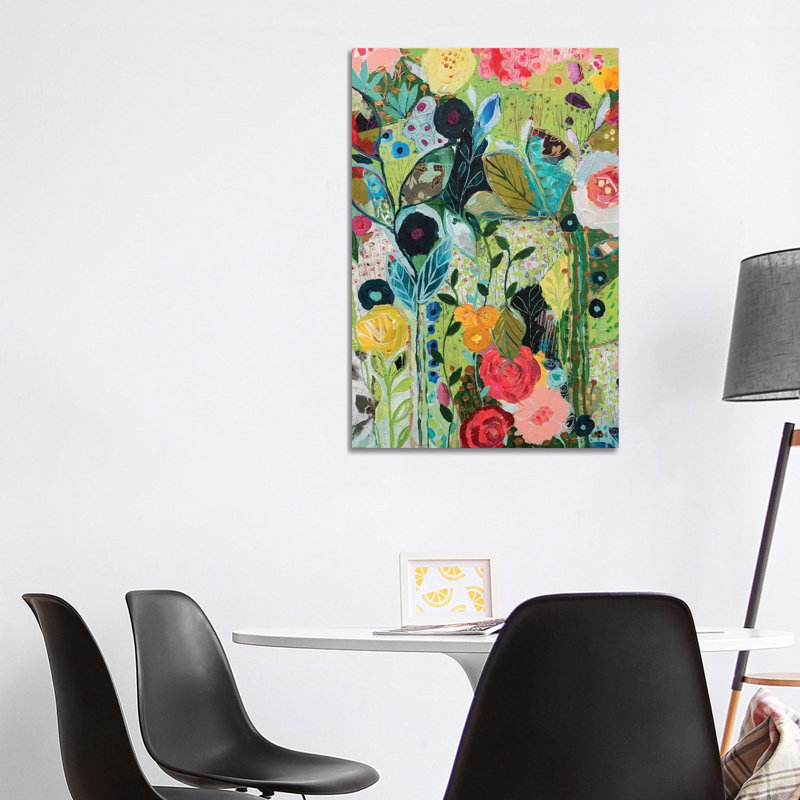 Botanical Bliss by Carrie Schmitt - Wrapped Canvas Painting, 101.6 cm H x 66.04 cm W x 3.175 cm D