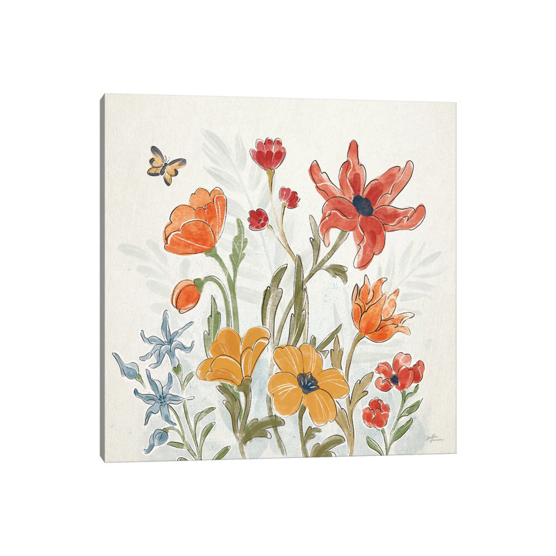 Spiced Petals II by Janelle Penner - Wrapped Canvas Painting, 45.72 cm H x 45.72 cm W x 3.175 cm D