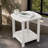 Outdoor HDPE Adirondack 2-Tier Weatherproof Patio Side Table-1173014593