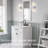 Opal Glass Double Tube Bathroom Vanity Light Fixture Set Of 2 Gold-114216399