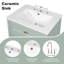 Meuble-lavabo de salle de bain avec support de rangement à 2 niveaux-540097675