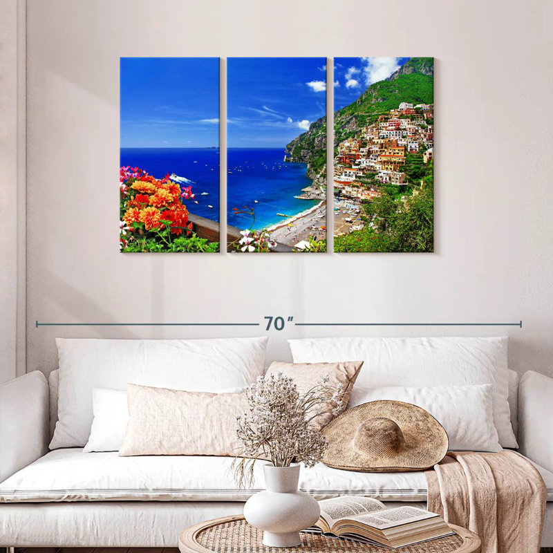 Gillard, pittoresque village de Positano, H 28 po x l 45 po