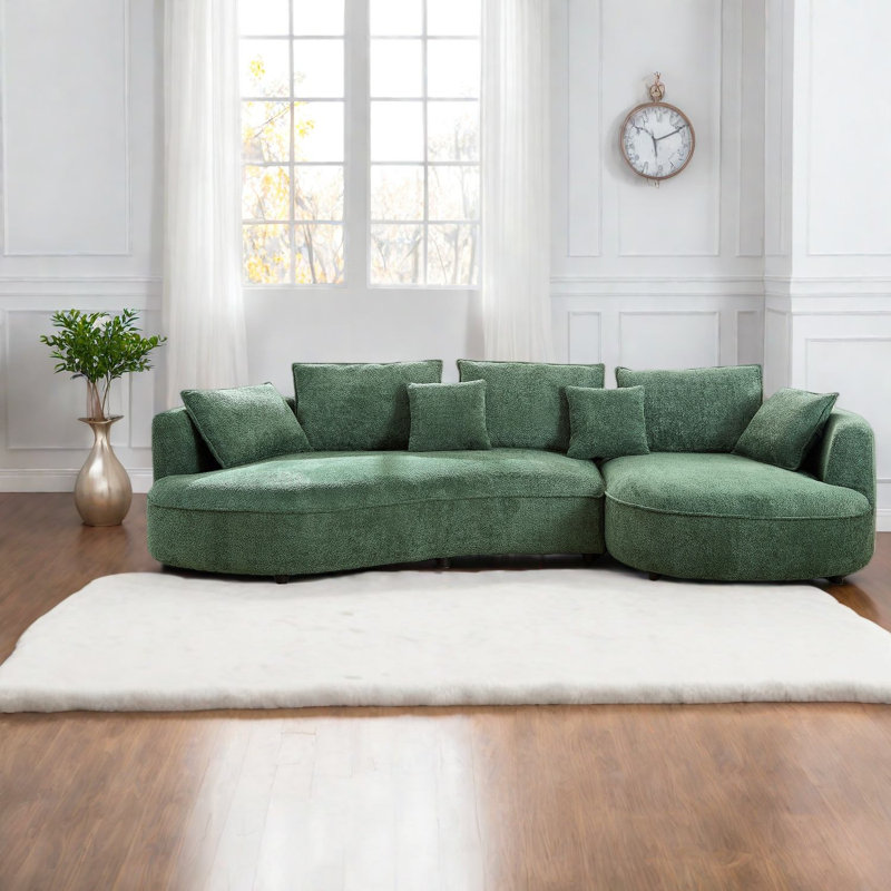 Canapé modulaire courbé surdimensionné pour la maison