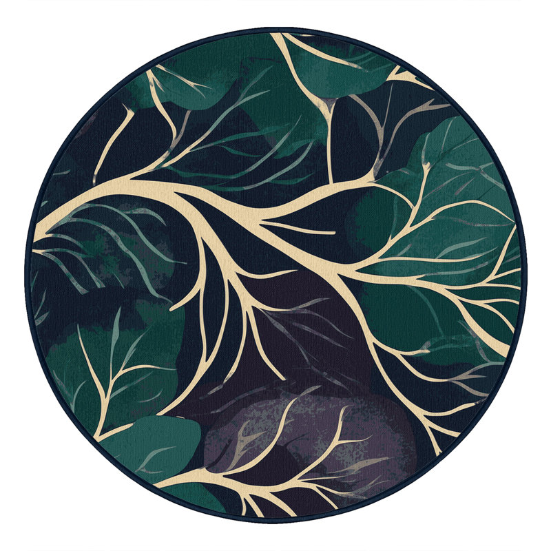 Moonlit Grove Rug, Round 3'