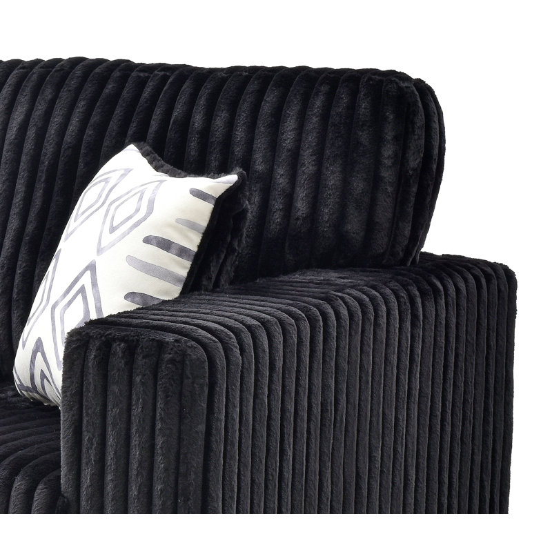 Causeuse Teddy G00183A-L NOIR
