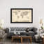 Old Sheet Music World Map by Michael Tompsett - Print on Canvas-56676204-49987961