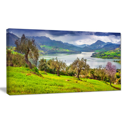 Lac Rosamarina, impression sur toile tendue