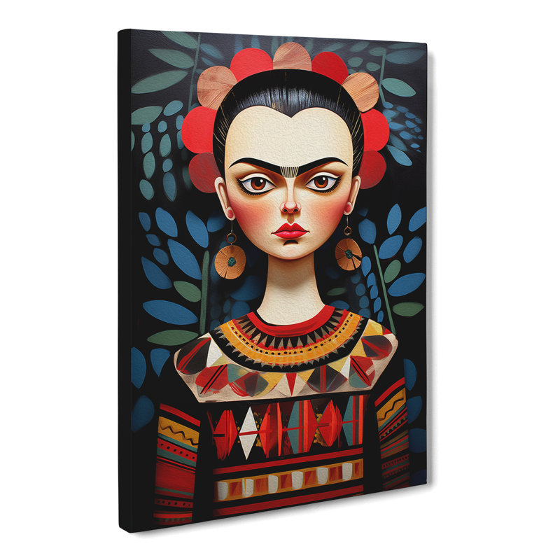 Frida Kahlo Constructivism - Wrapped Canvas, 60cm H x 40cm W x 3cm D
