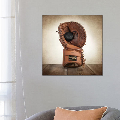 Hockey Goalie Mit - Print on Canvas