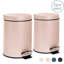 Harbour Housewares 3L Square Bathroom Pedal Bins-1812102853
