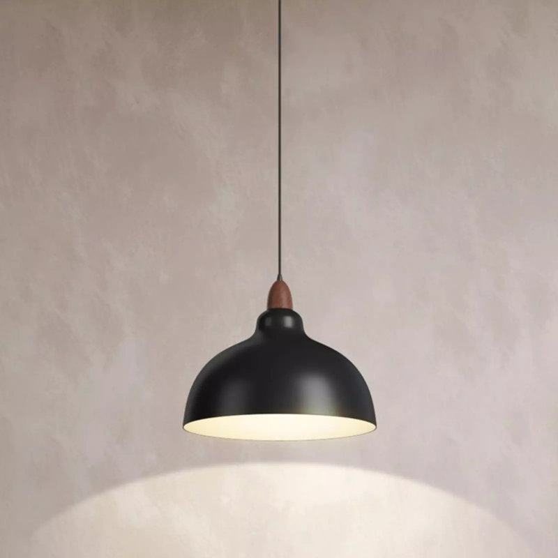 Modern Japanese Dip Dome Acrylic Pendant Light – Simple Ambient Hanging Light with E27 Base