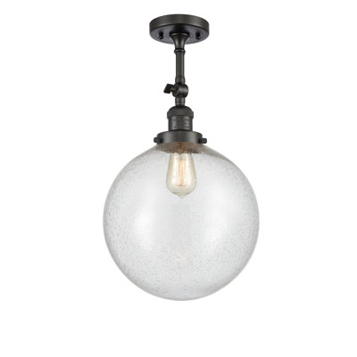 Plafonnier semi-encastré 1 lumière 12 "ciacchi