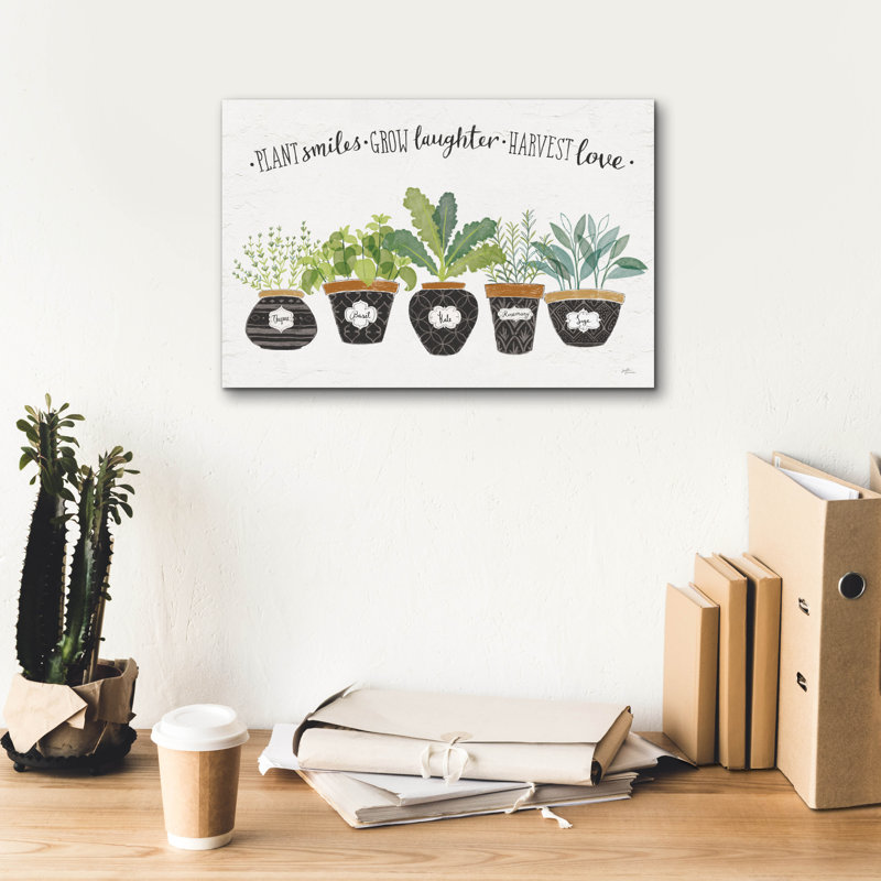 "Epic Graffiti" Fine Herbs 1 "par Janelle Penner, art mural sur toile, H 12 po x l 18 po x P 0,75 po