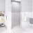 36"X 72" Pivot Shower Door | Chrome Aluminum Frame | Half Frame | 1/4 Inch Tempered Glass With Explosion-Proof Film | Stainless Steel Handle-123668132