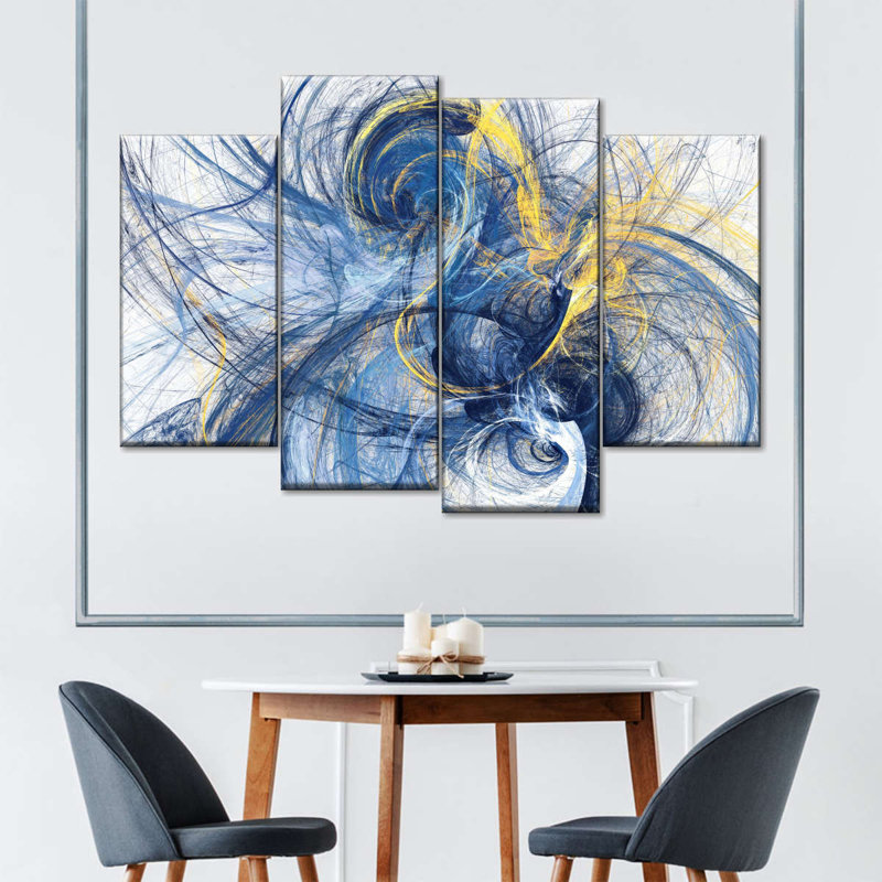Abstract Prints Wall Art Multi Piece Canvas Print, 22" H x 36" W x 1" D