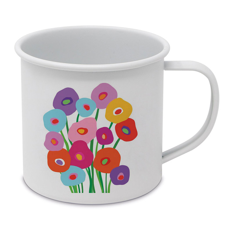 Powder-coated Metal Coffee Mug