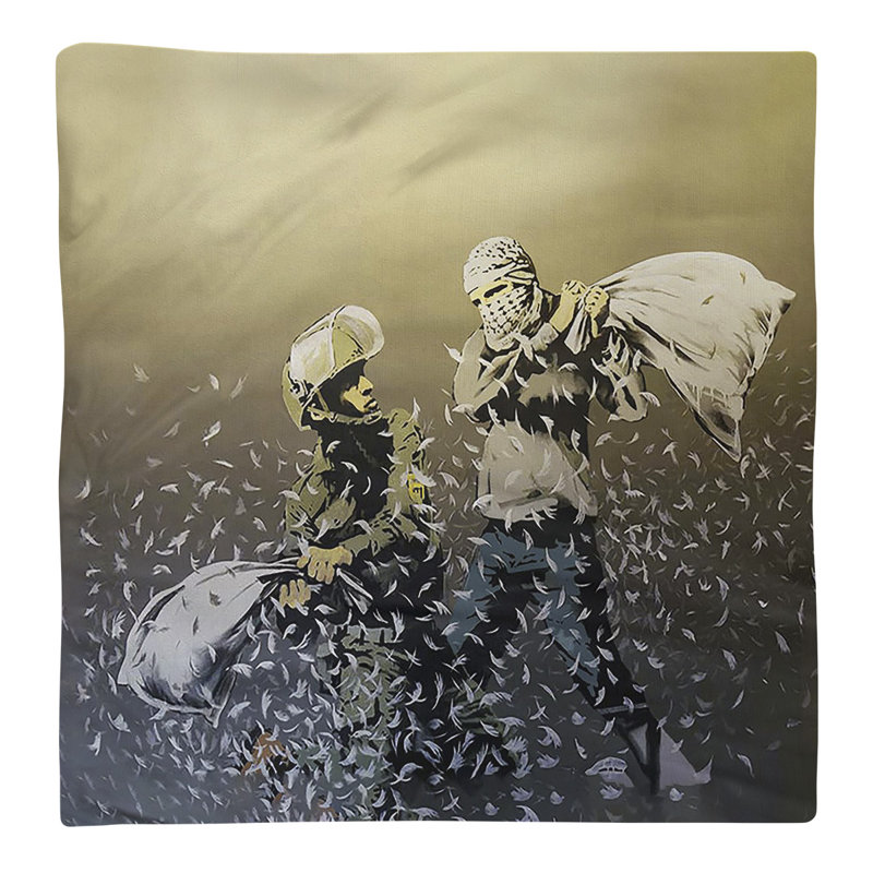 Serviette de table de salle à manger Fight, 10 po x 10 po, Croisé en coton