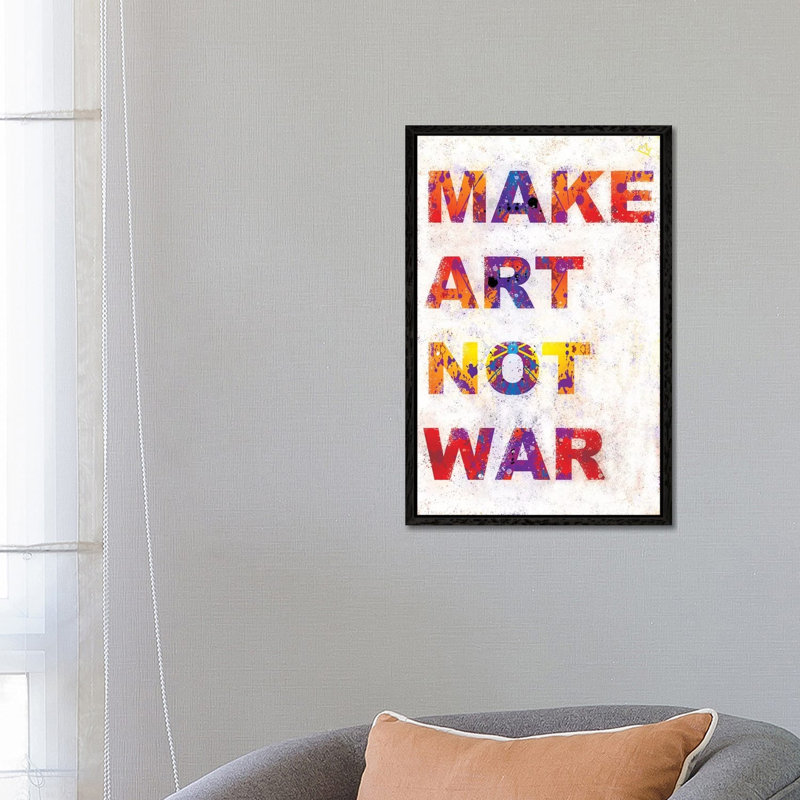 Make Art - Print on Canvas, Black Floater Framed, 101.6cm H x 66.04cm W x 3.81cm D