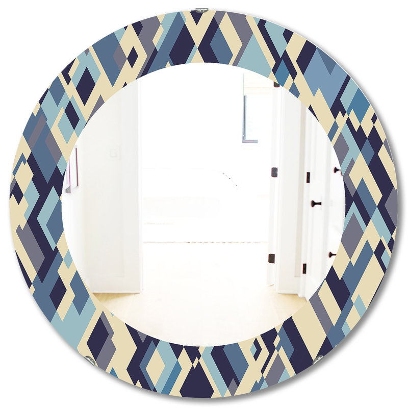 Miroir d'appoint triangulaire Colourfields 32, H 31,5 po x l po