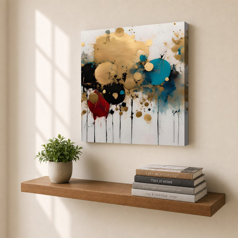 «Revelation 04:11 Worthy Of All» par Mark Lawrence, reproduction, H 27,5 po x l 43,5 po x P 2 po, Cadre flottant, Blanc