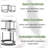 Modern Nesting Coffee Tables Set – Space-Saving Round Design with Marble Pattern & Black Metal Frame-1604891037