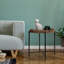 Table de bout en rotin en plastique tissé à la main avec plateau réversible (à utiliser comme table ou plateau de service), pour le salon, le balcon de la chambre à coucher