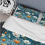 Meadow Blue And Beige Floral Pattern III - Ensemble de housse de couette à motif floral-1184514850