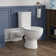 Gravitt Ceramic Modern Btw Wc Rimless Toilet Pan for Small Bathrooms Back To Wall Toilets with Dual Flush and Soft Close Seat