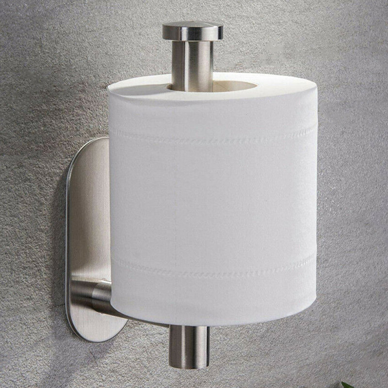 Wall Mounted Toilet Paper Holder, Silver