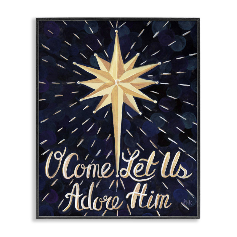 Galaxie festive «Adore him», conception par Sarah Waldron Kimball, H 14 po x l 11 po, Giclée encadrée noir minuit