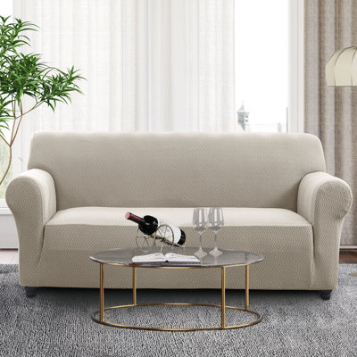 Spandax Sofa Cover Quilted Anti-Slip Couch Protector with Adjustable Strap