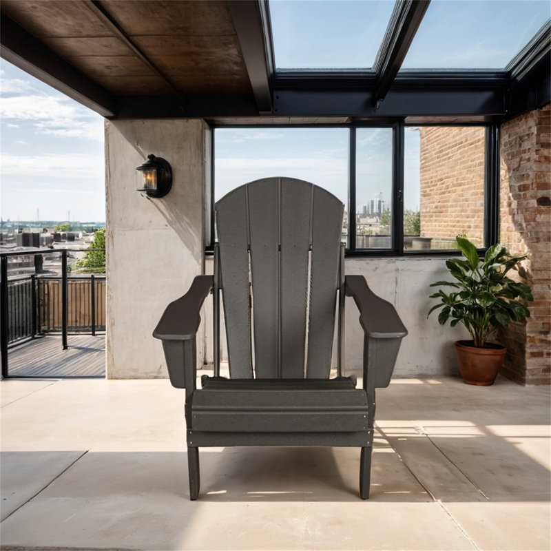 Chaise d'extérieur pliante, Noir