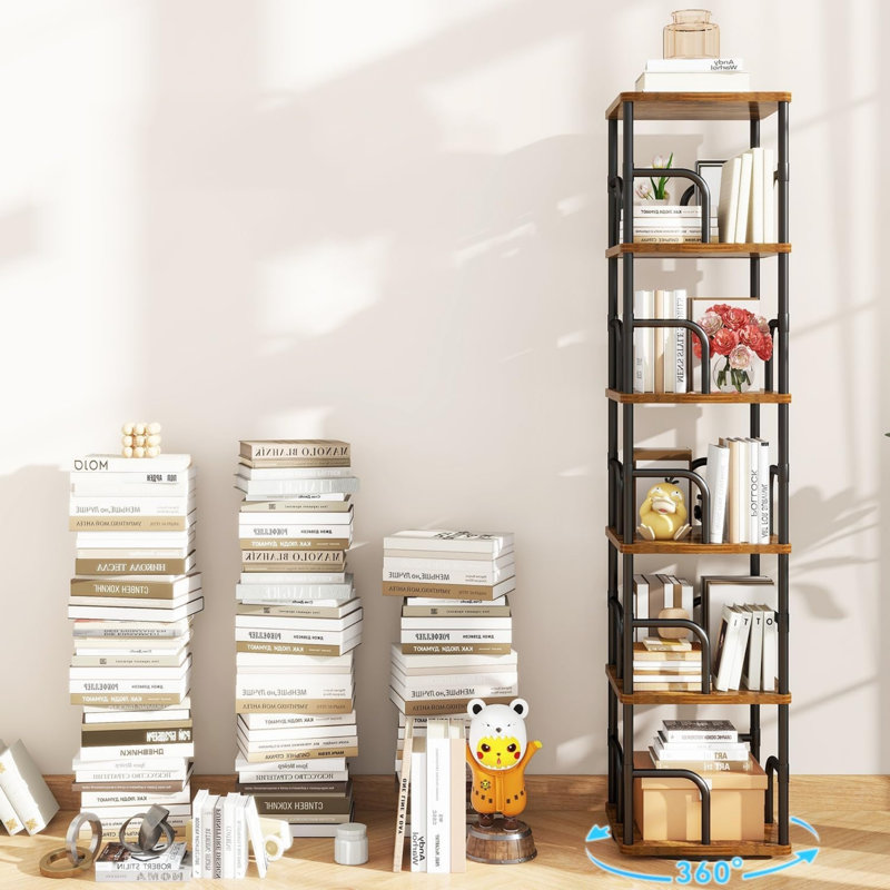 149.5 cm H x 30 cm W Book Display Bookcase, Brown
