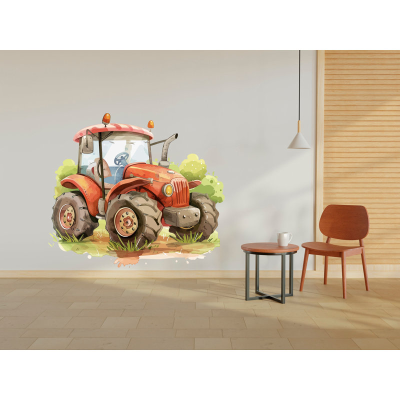 Adhésif décoratif tracteur «Farm Farm», H 15 po x l 18 po