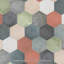 Heritage Hex 7" x 8" Porcelain Stone Look Wall & Floor Tile-495529171