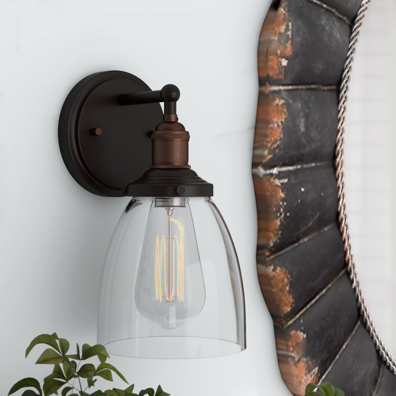 Lewandowski Dimmable Bath Sconce, Rustic Bronze
