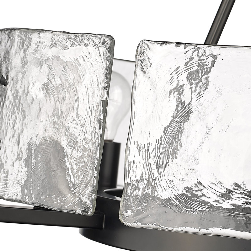 Caidance 6 - Light Steel Dimmable Round Chandelier