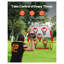 Filet d'entraînement de lancer de football américain 1,83 m x 1,83 m avec 5 poches cibles, filet d'entraînement en polyester rouge avec sac de transport et sangles