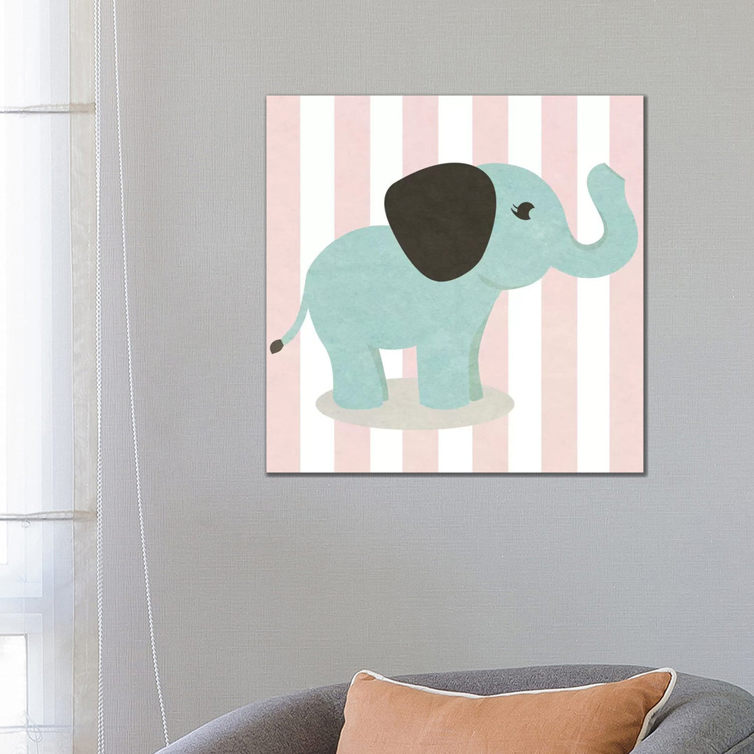 Happy Baby Animals I von SD Graphics Studio - Giclée auf Leinwand ohne Rahmen Galerieverpackt