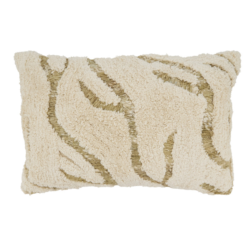 Coussin décoratif en duvet et capitonné touffeté Symmetry