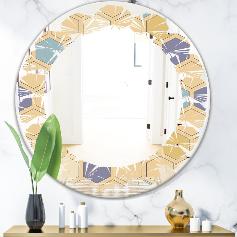 Miroir mural Leaves, H 23,6 po x l 23,6 po