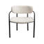 Chaise avec accoudoirs à dossier bas Kathyrne
